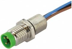 MURRELEKTRONIK Cordset: M8 Male – Front Mounting Receptacle, A, 3 Pins, 0.5 m Wire Lead Lg (MPN 7000-08553-9700050). Key specifications — attr164351: PP; attr164366: IP67; attr164371: 6P; attr164345: MURRELEKTRONIK; attr164374: 0.25 sq mm; attr1031759: A.