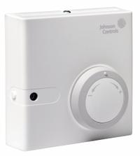 Humidity Sensor: Wall Mount, Digital, 32°F to 131°F, Plastic, Single Measurement, Plastic (MPN HE-68N2-1N00WS). Key specifications — Humidity Output: 0 to 5V DC; Relative Humidity Accuracy: ±2% of Full Scale; For Use With Building Automation Systems: Building Automation System Compatible; Relative Humidity Range: 0 to 100%; Product Type: Room Temperature and Humidity Sensor; Brand: JOHNSON CONTROLS; Electrical Connection Type: Screw Terminals; Mounting Location: Wall Mount.