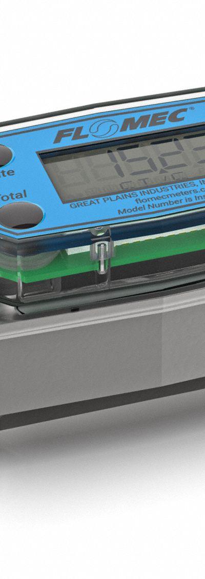 FLOMEC Electronic Flowmeter: Electronic Meter - Inline Turbine Flowmeters with Totalizers for Water