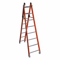 WERNER Combination Ladder: 2 Configurations, Fiberglass, 375 lb Load Capacity, 41 lb Wt, 16 ft (MPN 7808). Key specifications — Brand: WERNER; Included Features: V-Rung.