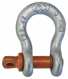 COLUMBUS MCKINNON CORP. Anchor Shackle: Anchor Shackle, 1,000 lb Working Load Limit, Carbon Steel (MPN M645G). Key specifications — Body Color: Silver; Brand: COLUMBUS MCKINNON CORP..