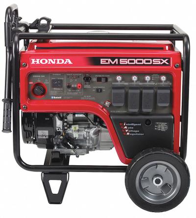 HONDA Portable Generator: Conventional, Gasoline, 4,500 W Running, 5,000 W Starting - Conventional Generators
