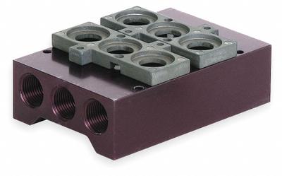 NUMATICS Manifold Assembly: For Series L2, 2 Valve Ports, Haz Location/Intrinsically Safe - Aventics L2 Manifolds & Bases