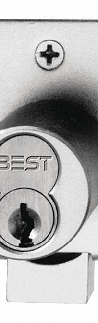 BEST Deadbolt Lock: Coreless, Inverted, Diamond, 2 1/8 in Body Ht, 1 7/8 in Body Wd, SFIC (MPN 5L7ML5626). Key specifications — attr1313962: Satin Chrome; attr1313948: Silver; attr1313954: BEST; attr1313966: Yes but not included; attr1313970: Yes; attr1313973: No.