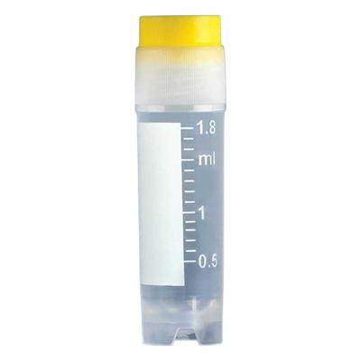 APPROVED VENDOR Plastic Vials: Cryogenic, Polypropylene, 2 mL, Yellow, Sterile, Colorless - Plastic Cryogenic Vials
