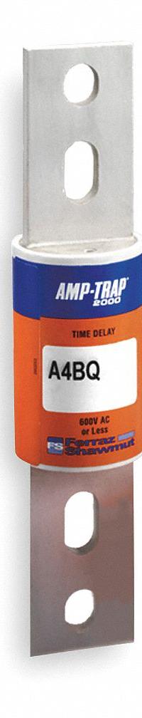 MERSEN Fuse: Class L, A4BQ Series, Bolt-On Body, Time-Delay, 1.6 kA, 600 V AC, 500 V DC (MPN A4BQ1600). Key specifications — Brand: MERSEN; Series: A4BQ.