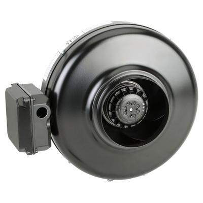 SOLER & PALAU In-Line Duct Fan: 390 cfm Max., 6 in Duct, 130 W, 120V AC, 1 Ph, IP44 - General Purpose Inline Duct Fans