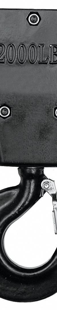 DAYTON Bottom Hook Assembly: Electric Chain Hoists, 2,000 lb Compatible Load Capacity, 2KEL6. Key specifications — Compatible Hoist Type: Electric Chain Hoists; Product Type: Bottom Hook Assembly; Manufacturer Part Number: 2KEL6; Included Components: Latch.