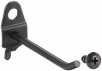 APPROVED VENDOR Single Rod Pegboard Hook: 1/4 in Peg Hole, For 1 in Pegboard Hole Spacing, 10 PK (MPN 5TPG0). Key specifications — Color: Black; Locking System: Screw-In; Mounting Type: Surface; Accessory Type: 30-Degree Single Hook; Brand: APPROVED VENDOR.