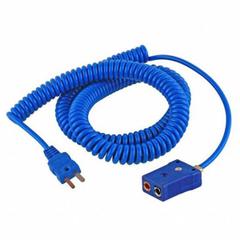 CHEMGLASS Cord: Coiled Extension Cord, For Type T Thermocouple Type, 10 ft Extension Cable Lg, Male (MPN CG-3499-02). Key specifications — End 2 Connection Gender: Male; End 1 Connection Gender: Male; Brand: CHEMGLASS.