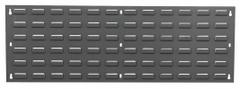 QUANTUM STORAGE SYSTEMS Louvered Panel: 12 in x 36 in x 1/4 in, 1 Sides, 0 Bins, Gray (MPN QLP-3612). Key specifications — attr38851: Gray; attr38864: Baked Enamel; attr38845: QUANTUM STORAGE SYSTEMS.