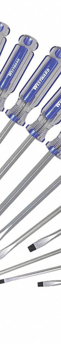WESTWARD Magnetized Tip Screwdriver Set: 11-20 Pieces, 17 Pieces, Phillips/Slotted Tip (MPN 401L76). Key specifications — attr1205274: WESTWARD; attr1205269: 1/8 in.