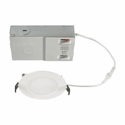 KEYSTONE TECHNOLOGIES Light Fixture: 4 in Dia, 800 lm, 2700K/3000K/3500K/4000K/5000K - Low-Profile Canless Downlights