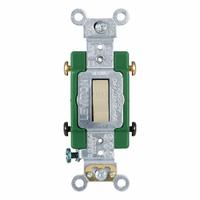 LEVITON Wall Switch: Toggle Switch, Double Pole, Maintained, Ivory, 120/277V AC, 30 A (MPN 3032-2I). Key specifications — Illuminated: No; Voltage Rating: 120/277V AC.