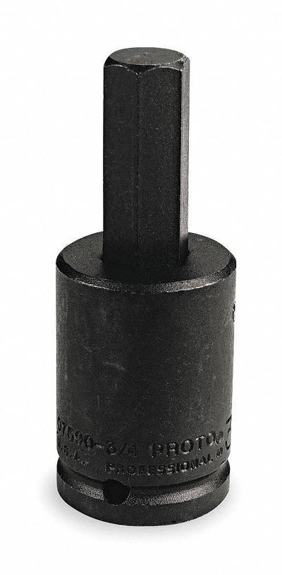 PROTO Impact Socket Bit : SAE, 5/8 in Tip Size, 3 27/32 in Overall Lg, Fixed Insert - Hex Impact Bit Sockets