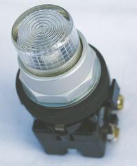 EATON Illuminated Push Button: Illuminated, Extended Profile, Metallic, 30 mm, 1NC (MPN HT8GBCBF3). Key specifications — Brand: EATON; Action: Momentary; Series: HT800; Push Button Material Type: Metallic.