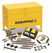 ENERPAC Hydraulic Puller Set: 3.5 ton Capacity with Attachments, 7 ton Cylinder Nominal Capacity (MPN BHP162A). Key specifications — attr98874: ENERPAC; attr96739: Storage Case; attr1177737: Air Pump.