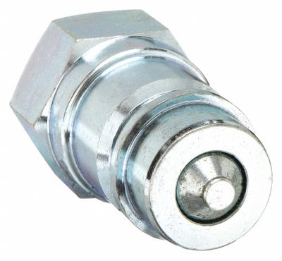 Parker Hydraulic Quick Connect Hose Coupling: 1/2 in Coupling Size, Steel - 6600 Series Hydraulic Quick-Connect Coupling Plugs
