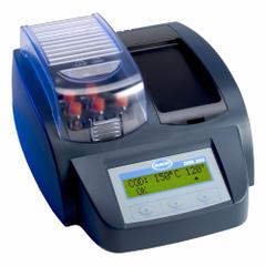HACH Water Testing Equipment & Meters: (2) 20 mm Vials/(9) 13 mm Vials Cuvettes, 115V AC, CE/cTUVus (MPN DRB200-05). Key specifications — attr1385638: cTUVus; attr1385633: (9) 13 mm Vials; attr1383142: HACH.