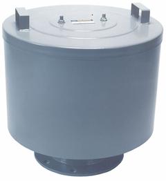 SOLBERG Filter Silencer: 6 in Flange Inlet Size, 1,100 cfm, 22 in Overall Ht, 22.5 in Outside Dia (MPN FS-377P-600F). Key specifications — attr60071: FS-377P-600F; attr60074: SOLBERG.