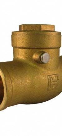 HAMMOND VALVE Swing Check Valve: Swing, Inline Valve Body, 1/2 in Pipe Size, Sweat x Sweat, Brass (MPN 968-1/2). Key specifications — Brand: HAMMOND VALVE.