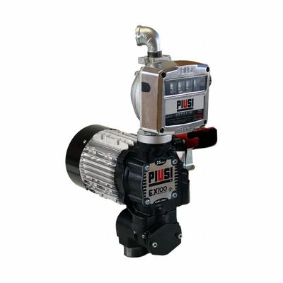 PIUSI Electric Drum Pump: 37 gpm Max. Flow Rate, 120 V AC, 3/4 hp HP, Pump with Meter - Metered Bung-Mount AC-Powered Fuel Transfer Pumps