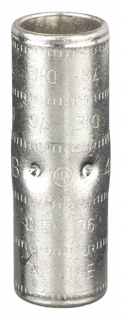 THOMAS & BETTS Open Barrel Splice: 400 kcmil Wire Size, Blue Code, 2.75 in - Crimped Butt Splice Compression Connectors