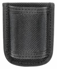 HEROS PRIDE Flashlight Pouch: Black, Nylon, Ballistic, 3 in x 2 1/2 in, Open Closure (MPN 1073). Key specifications — attr188437: Black; attr188438: Nylon; attr188431: Flashlight Pouch.