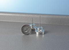 REOTEMP Sanitary Dial Thermometer: -40°F to 120°F, +/- 1% Accuracy, 5 in Dial Dia, 6 in Stem Lg (MPN BB060CF21). Key specifications — Accuracy: +/- 1%; Brand: REOTEMP.