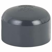 End Cap: PVC, For 4 in Duct Dia, 3 1/8 in Overall Lg, 4 1/2 in Inlet Dia, 0.1875 in Material Thick (MPN PVCCA04). Key specifications — Brand: PLASTIC SUPPLY.
