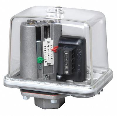 CONDOR USA, INC Pressure Switch: 6 psi – 232 psi, MDR-F Series, 1/4" NPT - Liquid- & Corrosion-Resistant Machine Tool Pressure Switches