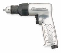 INGERSOLL RAND Air-Powered Drill: 3/8 in Chuck, Heavy Duty, 2,000 RPM, 0.5 hp, Keyed, Reversible (MPN 7802RA). Key specifications — attr1320790: INGERSOLL RAND.