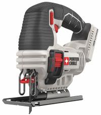 PORTER CABLE Jigsaw: Top Handle, T-Shank/U-Shank, Orbital Stroke, 2,500 stroke/min Stroke Rate - Max (MPN PCC650B). Key specifications — attr1170165: Top Handle; attr1170166: T-Shank; attr1170167: Orbital; attr1170168: Brushed.