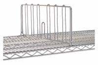 INSTOCK Wire Shelf Dividers: 1 in x 18 in x 8 in, Steel (MPN GRJDD18C). Key specifications — Material: Steel; Color: Silver; Finish: Chrome; Brand: INSTOCK; Ledge Size: 18 in.