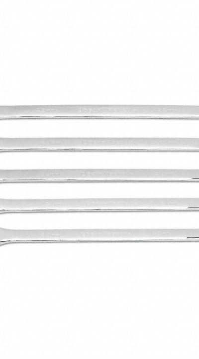 GEARWRENCH Box End Wrench Set: Alloy Steel - Metric, Double End, 12-Point, Ratcheting Box End Wrench Sets