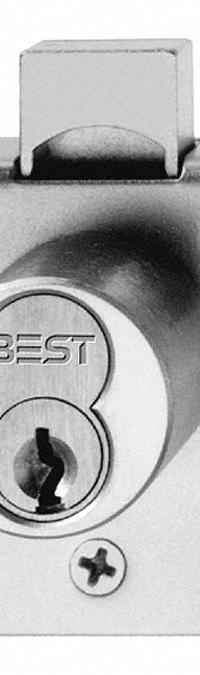 BEST Deadbolt Lock: Coreless, Vertical, Diamond, 2 1/8 in Body Ht, 1 7/8 in Body Wd, SFIC (MPN 5L7RD2622). Key specifications — attr1313948: Black; attr1313954: BEST; attr1313966: Yes but not included; attr1313970: Yes; attr1313973: No.