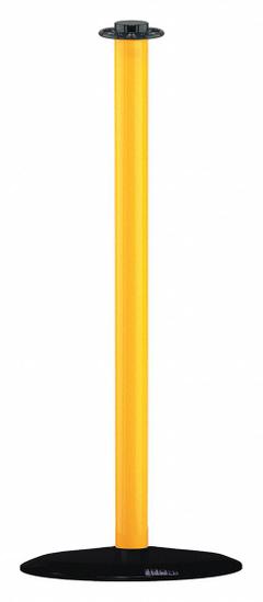 Safety Post: Flat, 34 1/4 in Post Ht, Yellow, Steel, Flat, 35 in or Less, ADA Compliant (MPN 303POST). Key specifications — Brand: LAWRENCE METAL; Base Shape: Flat; Base Material: Plastic; Post Material: Steel; Post Finish: Satin.