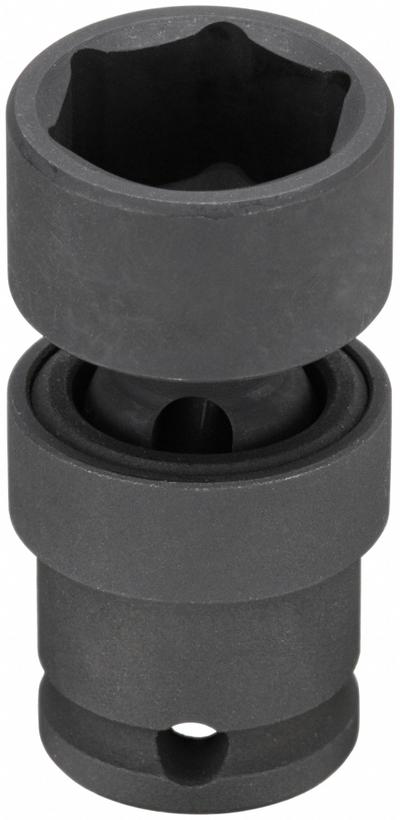 WESTWARD Impact Socket: 3/4 in Socket Size, 6-Point, Std, Black Phosphate, Not Tether Capable - 3/8" Drive SAE Flex Impact Sockets