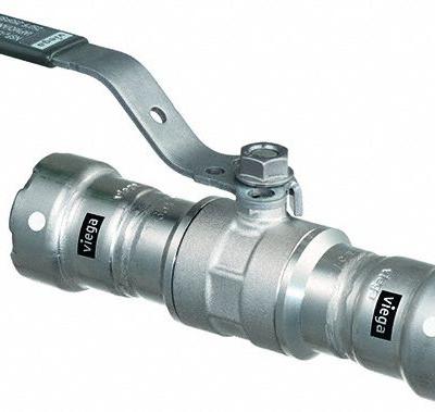 VIEGA MEGAPRESS Manual Two-Way Ball Valve: 2 in - Carbon Steel Ball Valves