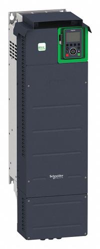 SCHNEIDER Variable Frequency Drive: In Phase Three, Out Phase Three, 60 hp, IP21, No Bypass, Compact (MPN ATV630D45M3). Key specifications — Style: Compact; Color: Black/Blue/Gray; Output Phase: Three.