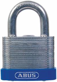 ABUS Padlock: Steel, Unfinished, Silver, Std Shackle, Steel, 63/64 in Vert Clearance, ABUS 41 Eterna (MPN 41/50 MK KD). Key specifications — Series: ABUS 41 Eterna; Brand: ABUS.