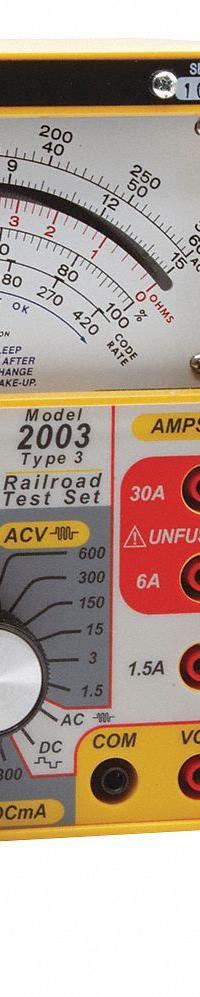 TRIPLETT Analog Multimeter: 600 V Max AC Volt Measurement, 300 V Max DC Volt Measurement (MPN 2013). Key specifications — Brand: TRIPLETT.