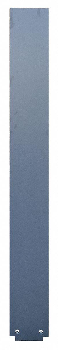 ASI GLOBAL PARTITIONS Partition Column: Phenolic, Matte, Graphite Grafix, 70 in Ht, 7 in Wd - Pilasters for Bathroom Partitions