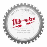 MILWAUKEE Circular Saw Blade: 5 7/8 in Blade Dia., 34 Teeth, 0.06 in Cut Wd, 13/16 in Arbor Size (MPN 48-40-4215). Key specifications — attr1116119: MILWAUKEE; attr1145631: Ferrous Metals.