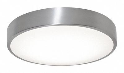 AFX INC. Flush Mount: 20 in Dia, Brushed Aluminum, 3 in Ht, 3,200 lm, 3000K/3500K/4000K - Octavia Flush-Mount Lights