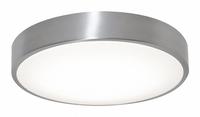 LED Flush Mount: 20 in Dia, Brushed Aluminum, 3 in Ht, 3,200 lm, 3000K/3500K/4000K, 46 W, 120V AC (MPN OTVF1932LAJD1BA). Key specifications — Voltage: 120V AC; Brand: AFX INC.; For Bulb Type: Integrated LED; Color Temperature: 3000K; Housing Finish/Color (Broad): Brushed Aluminum.