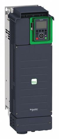 SCHNEIDER Variable Frequency Drive: In Phase Three, Out Phase Three, 30 hp, IP21, No Bypass, Compact (MPN ATV630D22M3). Key specifications — Style: Compact; Color: Black/Blue/Gray; Output Phase: Three.