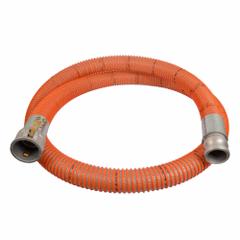 Suction and Discharge Hose: 4 in Hose Inside Dia., 75 psi, Clear/Orange, 4 in x 4 in Fitting Size (MPN WST400-50CE). Key specifications — Temp. Range: -13° to 140°F; Hose Color: Clear; Brand: CONTINENTAL.