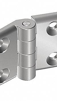 Hinge: 48 mm x 77 mm, 40 Series, For 8 mm Slot Wd, Silver, Aluminum, 6.6 mm Mounting Hole, Butt (MPN 095A4040F). Key specifications — Brand: FATH INC.; Product Type: Standard Hinge; Material: Aluminum; Hinge Type: Butt.