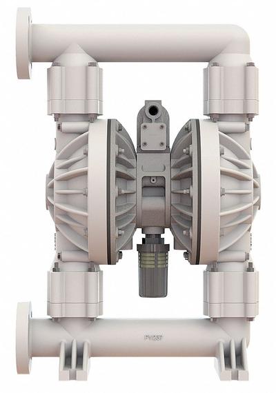 VERSAMATIC Double Diaphragm Pump: Polypropylene Body, 2 in, Flange Connection, 177 gpm - Polypropylene Housing AODD Pumps